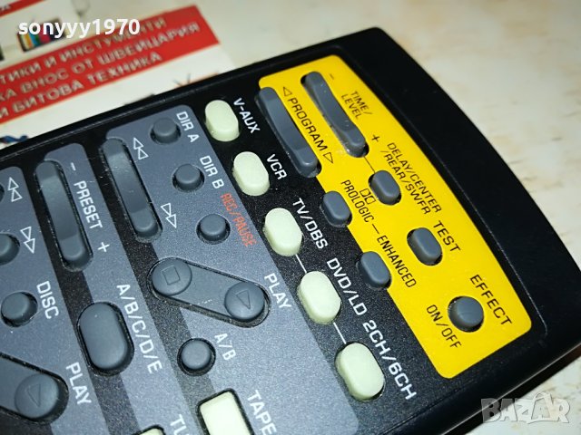 YAMAHA AUDIO REMOTE CONTROL-ВНОС SWISS 2204232117, снимка 4 - Ресийвъри, усилватели, смесителни пултове - 40452035