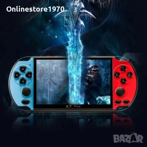 ПРЕНОСИМА ИГРОВА КОНЗОЛА X7 PLUS 4.3 ИНЧА С 20000 ВГРАДЕНИ ИГРИ, ЧЕРВЕНСИН - 20% НАМАЛЕНИЕ , снимка 4 - Други игри и конзоли - 52101988