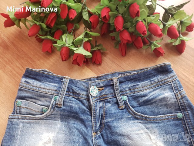 Интересни къси дънки, снимка 4 - Дънки - 27256844