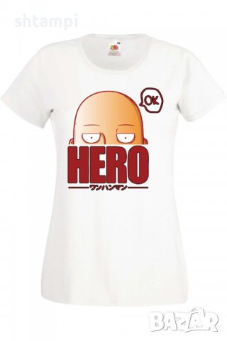Дамска тениска One Punch Man 01,Анимация,игра,Празник,Повод., снимка 3 - Тениски - 37946247