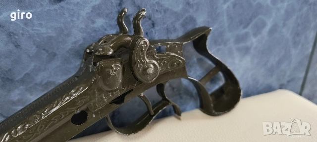 Реплика на двуцевен капсулен пистолет, снимка 6 - Колекции - 53386363