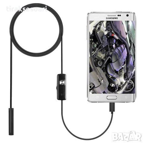 Ендоскоп Камера За Android Телефон Лаптоп Таблет с 2.5м кабел, снимка 1 - Други инструменти - 43492499