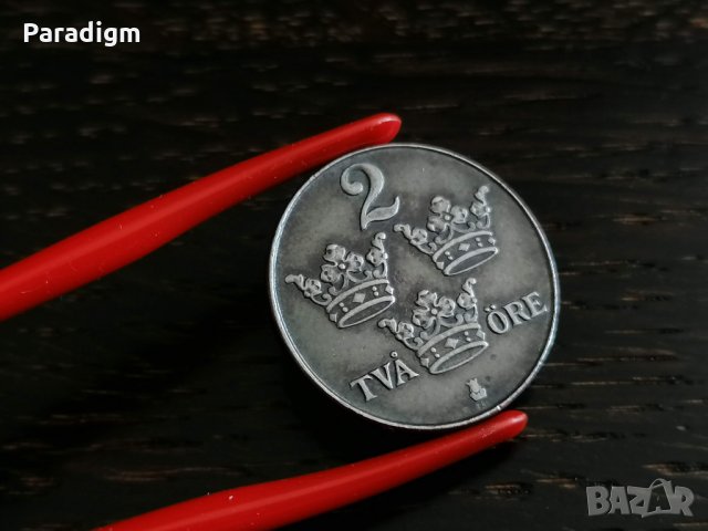 Монета - Швеция - 2 оре (матричен гланц) | 1950г., снимка 4 - Нумизматика и бонистика - 27382117