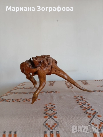 Авторска скулптура, Абстрактна пластика от дърво - 2 бр., ръчна изработка 1987 г., уникати, снимка 10 - Антикварни и старинни предмети - 47720845