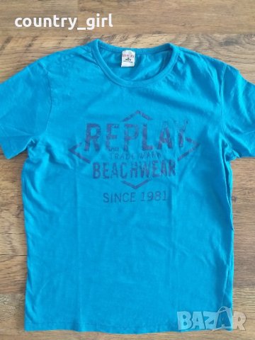 Replay  - страхотна мъжка тениска КАТО НОВА, снимка 3 - Тениски - 26440044