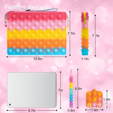 Нова Чанта за през рамо Попит силиконова играчка Гривна момиче Подарък, снимка 3 - Други - 38617012