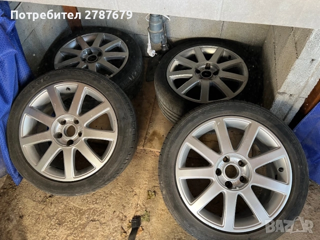 Джанти Ауди 17 5x112 7,5J ET43 с гуми 225 45 17