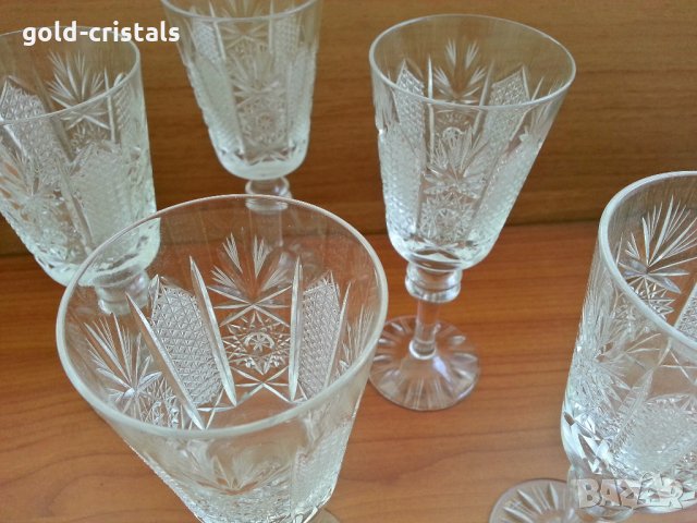 кристални чаши Ропотамо , снимка 6 - Антикварни и старинни предмети - 27821229