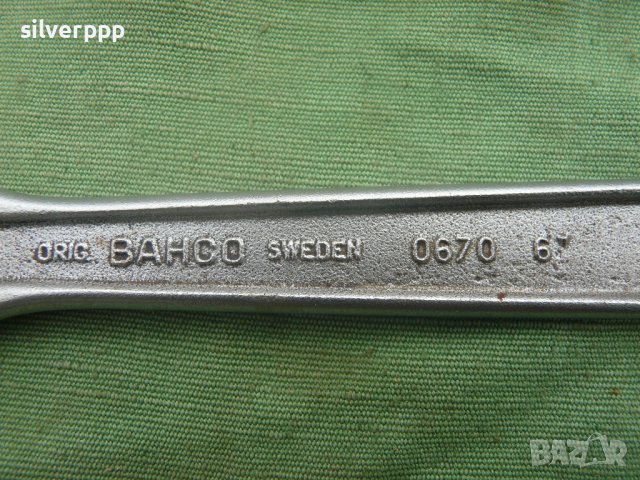 Стар раздвижен ключ BAHCO - малък размер , снимка 3 - Ключове - 43243936