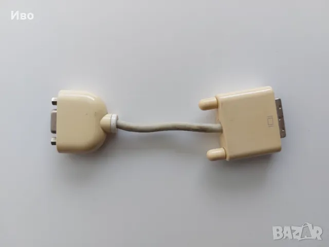 Адaптер Apple DVI-DSUB (VGA), снимка 2 - Кабели и адаптери - 48545983