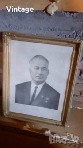 Портрети на Тодор Живков, Леонид Брежнев и други партийни функционери, снимка 6 - Картини - 52379110