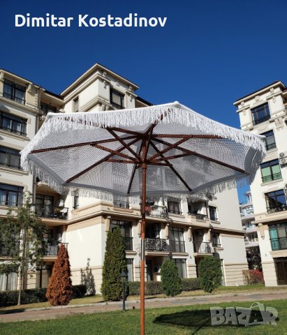 Бохо плетени чадъри тип макраме за градина, плаж, ресторант или бийч бар, снимка 1 - Други - 43956671
