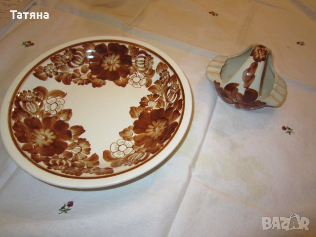  ЧИНИИ ,ВАЗИ :СВЕЩНИЦИ от 50-те години --керамика  КОЛО, снимка 4 - Сервизи - 33427046