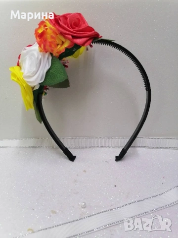 Китка за глава, вариант 3, снимка 10 - Шноли, диадеми, ленти - 45361182