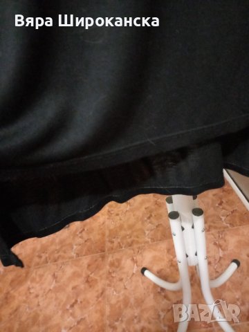 Черна фина асиметрична туника от трико за едра дама. Размер L, XL. , снимка 3 - Туники - 40522240