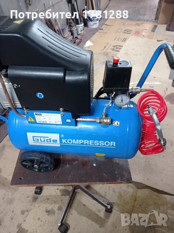 Компресор маслен GUDE. 8атм. 24л.