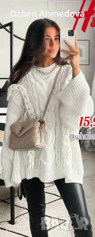 H&M бял пуловер, снимка 4 - Блузи с дълъг ръкав и пуловери - 39284233