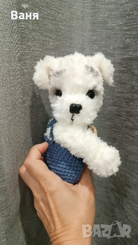 Ръчно плетено кученце, снимка 7 - Плюшени играчки - 52027985