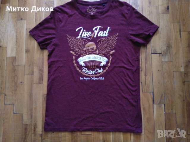 Тениска Лайф Фаст Хаус мотор рейсинг Лос Анджелес САЩ размер М
