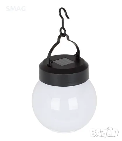 Соларен глобус Висяща бяла лампа 10 см S_1220626, снимка 2 - Соларни лампи - 49909342