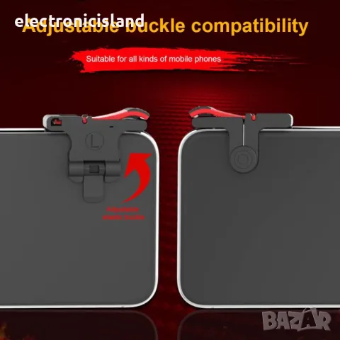 Trigger L1 R1 бутони за стрелба и мобилна игра на смарт телефон, таблет, снимка 11 - Селфи стикове, аксесоари - 29803045