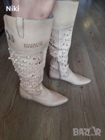 Кожени,летни ботуши., снимка 3 - Дамски ботуши - 33322633