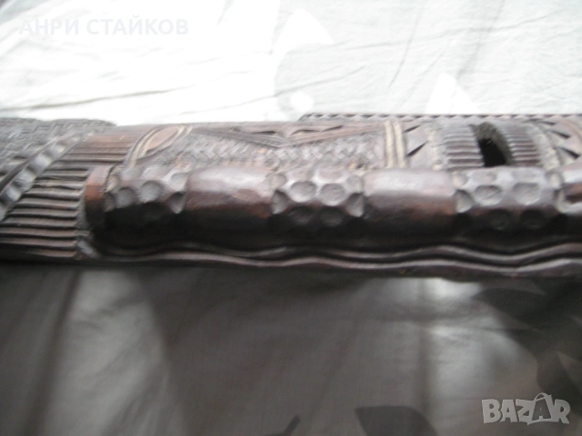 Продавам ръчно изработена черна маска от дърво, снимка 16 - Антикварни и старинни предмети - 53432294