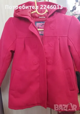 Розово палтенце 128 размер