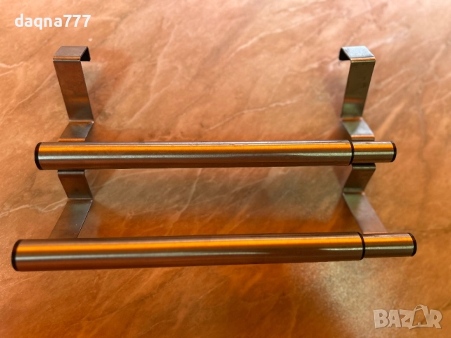 Закачалка За Кърпи Double, Двойна Разтегателна Релса за Врата, снимка 12 - Аксесоари за кухня - 51665392