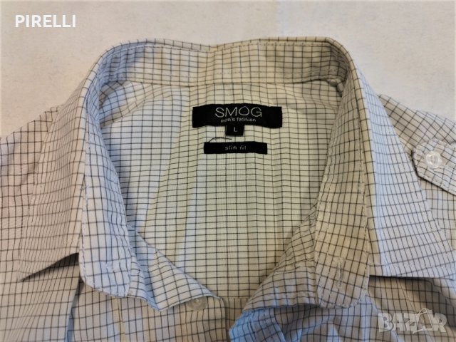 Мъжка риза с дълъг ръкав, размер L, снимка 6 - Ризи - 38617320
