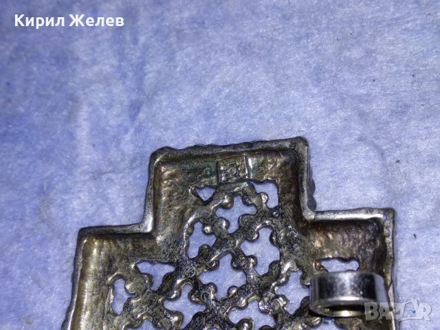 АЖУРЕН СРЕБЪРЕН ВИНТИДЖ - АРТ КРЪСТ МАРКОВО СРЕБРО 925 МАЙСТОРСКА ДИЗАЙНЕРСКА ИЗРАБОТКА 27661, снимка 8 - Колиета, медальони, синджири - 40575192