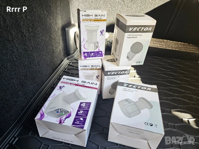 НОВИ сателитни конвертори единични/двойни 21бр., снимка 4 - Приемници и антени - 53217552