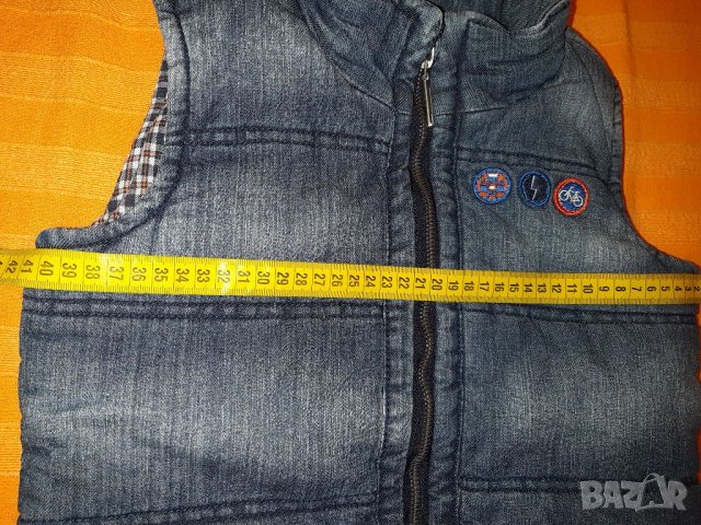 Дънково якенце за момче, с дебела подплата, снимка 5 - Детски якета и елеци - 32879392