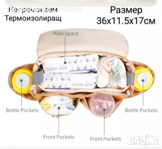 Органайзер чанта за бебешка количка, снимка 2 - За бебешки колички - 31166114