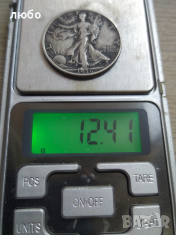 Сребърна Монета HALF DOLLAR 1936 , снимка 6 - Нумизматика и бонистика - 36400763