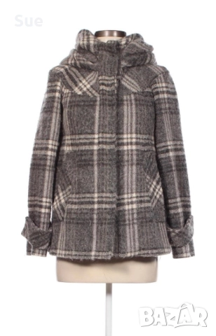 Карирано Палто Zara XS