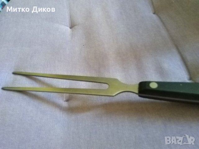 Вилица  дълга за стек -пържоли и други 280х155мм, снимка 3 - Прибори за хранене, готвене и сервиране - 38518994