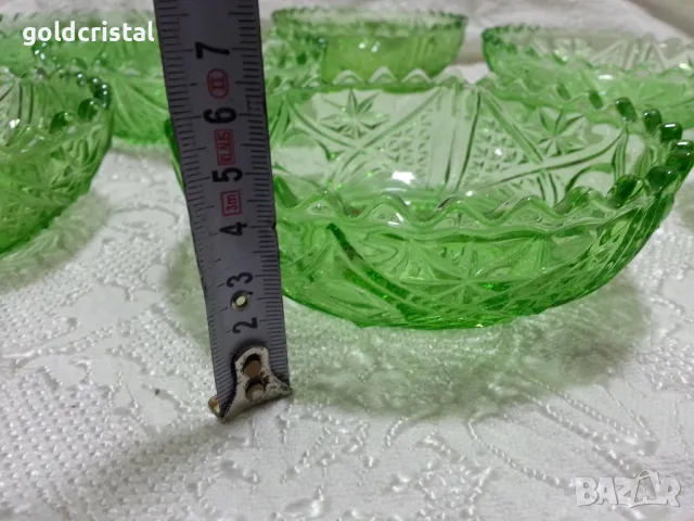 Стъклени купички цветно стъкло , снимка 7 - Антикварни и старинни предмети - 39732603