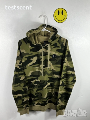 Under Armour UA Мъжки Суичър с Качулка – XL – Зелен Камуфлаж Camo