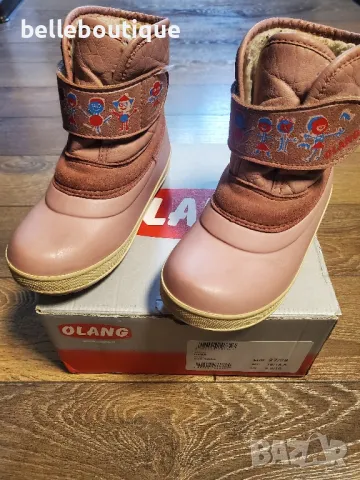 Страхотни топли детски ботуши с пух  27 28 номер Olang, снимка 3 - Детски боти и ботуши - 47930551