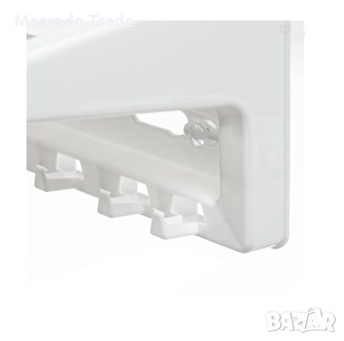 Декоративен рафт за баня Mercado Trade, 3 рафта, Пластмаса, Бял, снимка 5 - Декорация за дома - 44079535