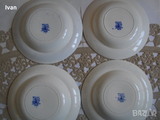 Винтидж Порцелан 1949г-1957г-VICTORIA PORCELAIN WILLOW FENTON-Made in ENGLAND-4 бр.НОВИ Чинии ф230мм, снимка 12 - Чинии - 39895680