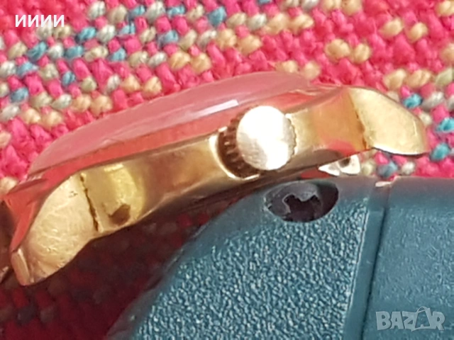 Позлатен часовник Луч обемен корпус , снимка 4 - Антикварни и старинни предмети - 53292164