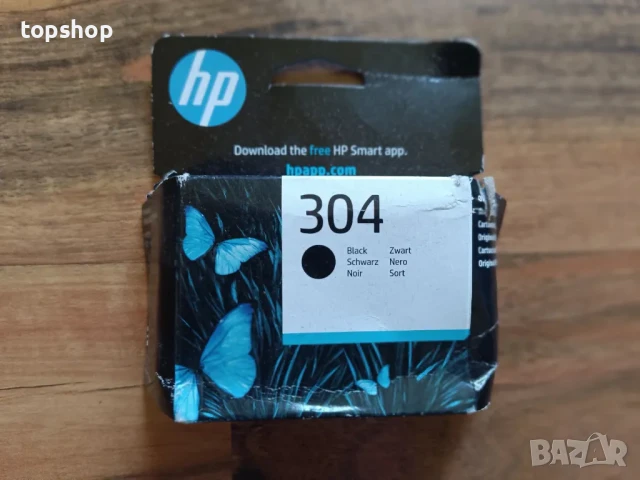 Запечатана касета касета за принтер HP 304 черна