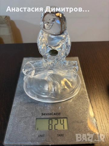 Кристална статуетка бухал, снимка 8 - Антикварни и старинни предмети - 53339016