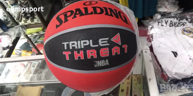 баскетболна топка Спалдинг нова каучук размер 5,6,7 напомпена, снимка 3 - Баскетбол - 47276370