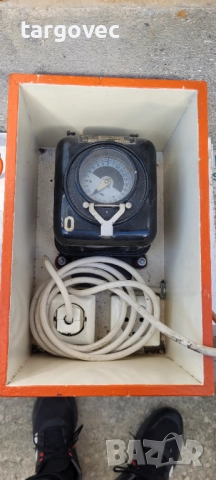 Старо ел табло с часовник , снимка 2 - Други инструменти - 51531536