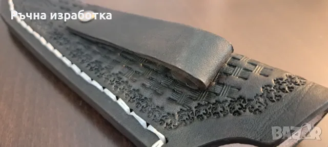кания естествена кожа нож ножницата телешки бланк, снимка 7 - Ножове - 50261358