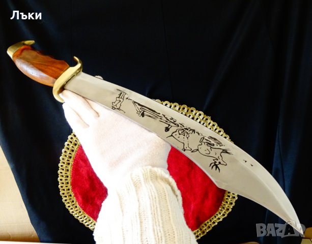 Ловен ятаган,меч,бронз,кания. , снимка 7 - Ножове - 35350109