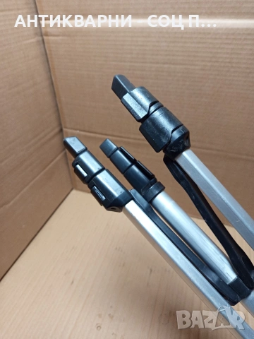 Стара Алуминиева Тринога Стойка За Статив Пазарен Нивелир. Номер 586., снимка 9 - Антикварни и старинни предмети - 53206129